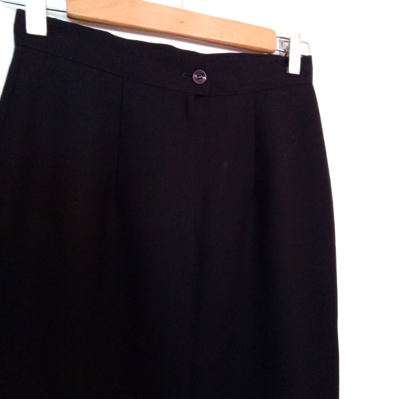 Vintage Courageous Wool Crepe Pencil Skirt - Picture 7 of 11